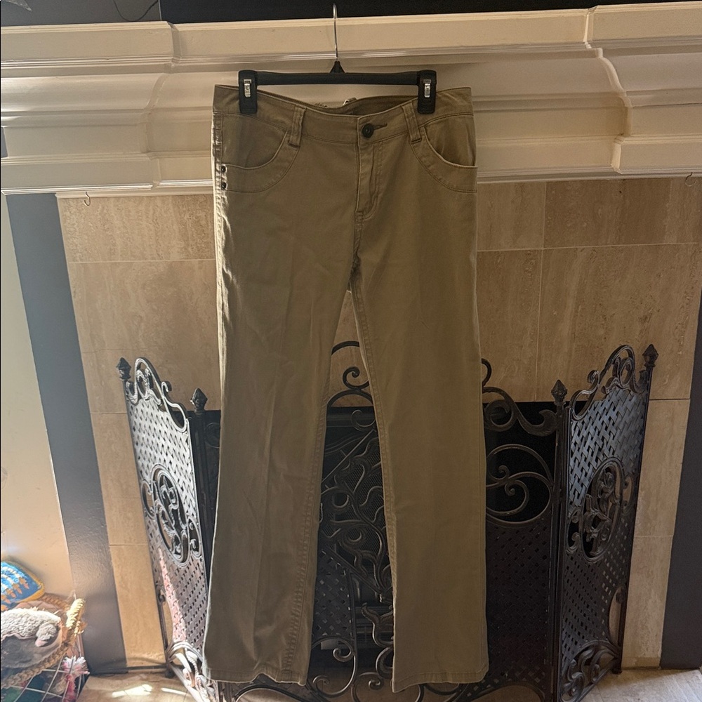 Signature studio Khaki Straight-Leg Pants size 10